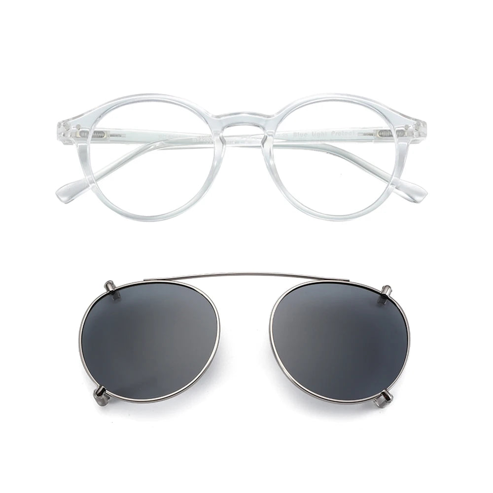Gafas Anti Luz Azul con Clip-On Solar Polarizado – 2 en 1, Unisex