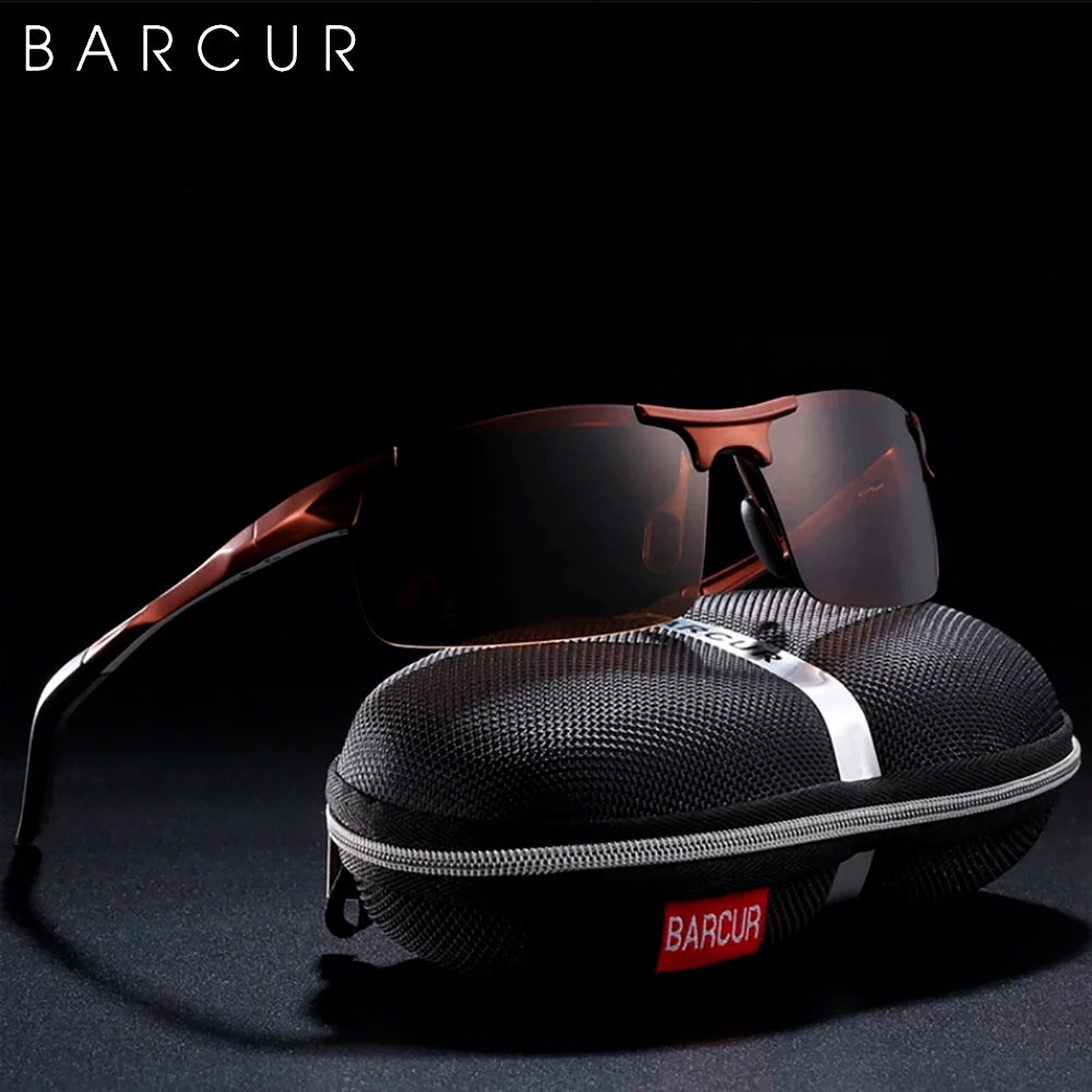 Gafas de Sol Deportivas Fotocromáticas Semi-Montura – Aluminio Magnesio, Unisex