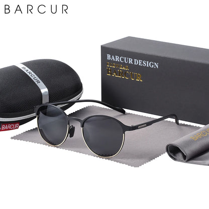 Gafas de Sol Redondas Polarizadas – Acero Inoxidable, 6 Colores, Mujer