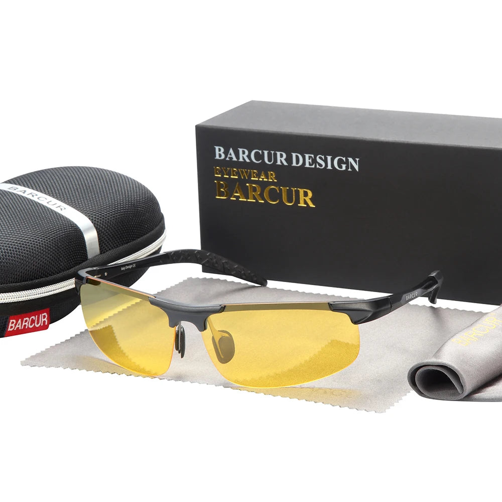 Gafas de Sol Deportivas Fotocromáticas Semi-Montura – Aluminio Magnesio, Unisex
