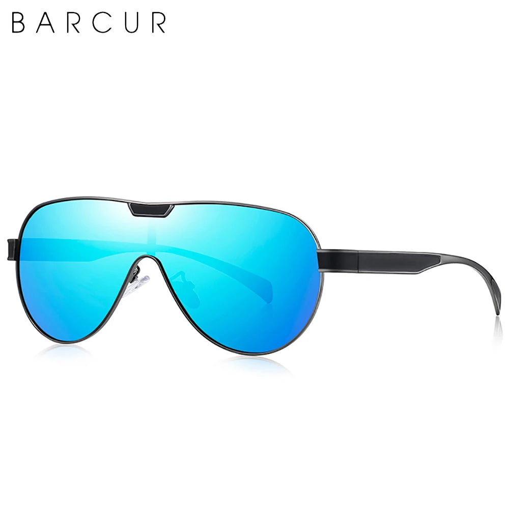Gafas de Sol Shield Polarizadas – Lente Panorámica, 5 Colores, Hombre