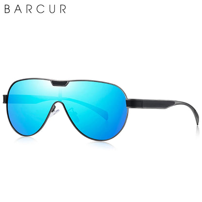 Gafas de Sol Shield Polarizadas – Lente Panorámica, 5 Colores, Hombre