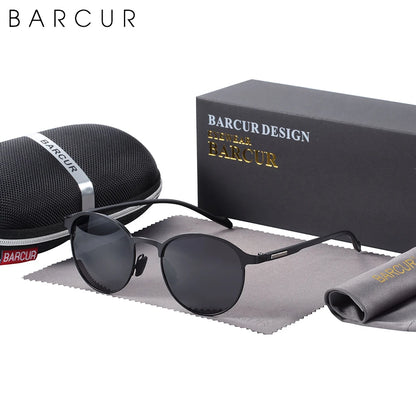Gafas de Sol Redondas Polarizadas – Acero Inoxidable, 6 Colores, Mujer