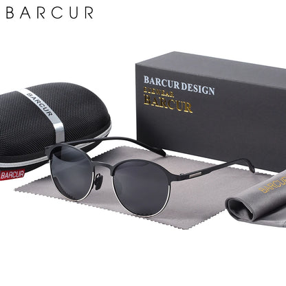 Gafas de Sol Redondas Polarizadas – Acero Inoxidable, 6 Colores, Mujer