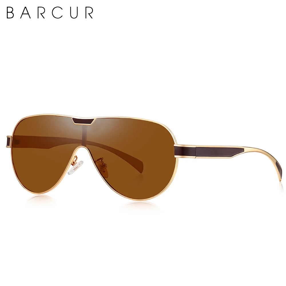 Gafas de Sol Shield Polarizadas – Lente Panorámica, 5 Colores, Hombre