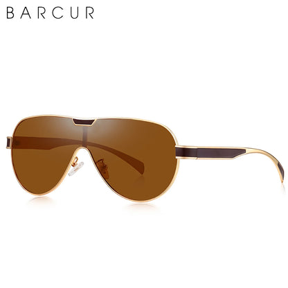 Gafas de Sol Shield Polarizadas – Lente Panorámica, 5 Colores, Hombre